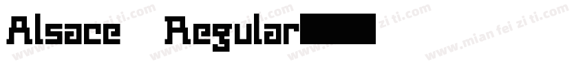 Alsace Regular字体转换